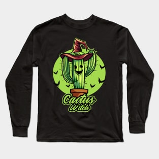 cactus witch Long Sleeve T-Shirt